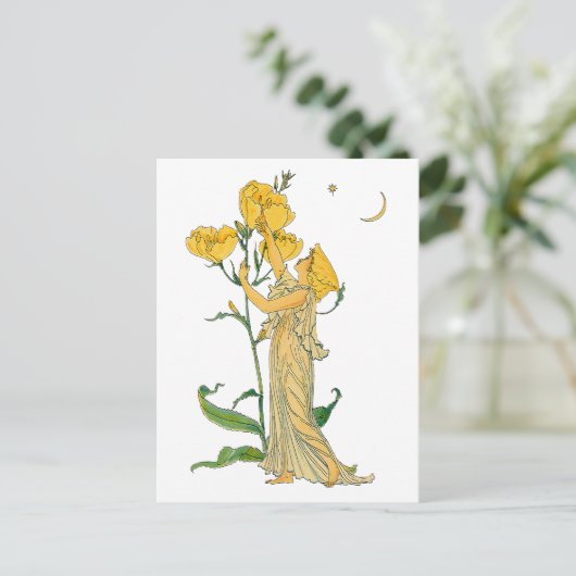 Fairy Tale, Evening Primrose, Walter Crane Briefkaart (Staand voorkant)
