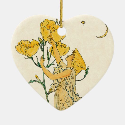  Fairy Tale, Evening Primrose, Walter Crane Keramisch Ornament (Achterkant)