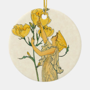  Fairy Tale, Evening Primrose, Walter Crane Keramisch Ornament