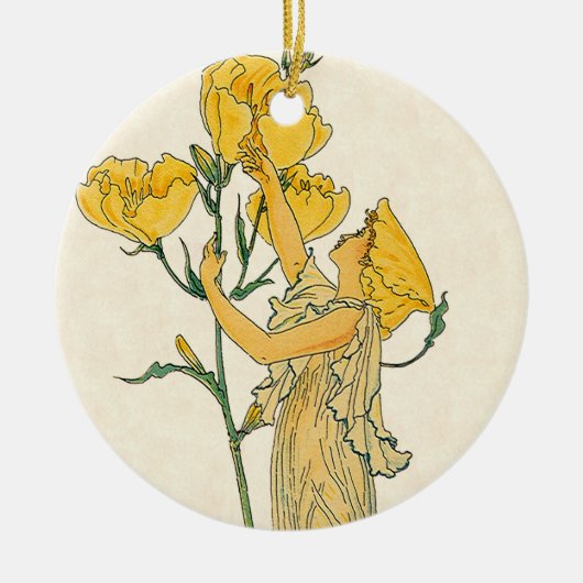  Fairy Tale, Evening Primrose, Walter Crane Keramisch Ornament (Voorkant)