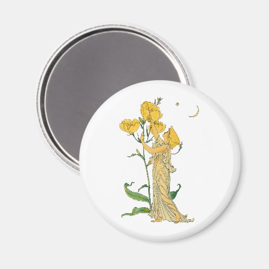  Fairy Tale, Evening Primrose, Walter Crane Magneet (Voorkant / Achterkant)