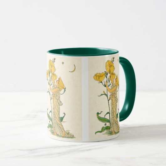  Fairy Tale, Evening Primrose, Walter Crane Mok (Voorkant rechts)