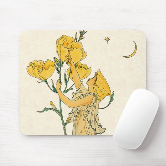  Fairy Tale, Evening Primrose, Walter Crane Muismat (Met muis)