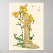  Fairy Tale, Evening Primrose, Walter Crane Poster (Voorkant)