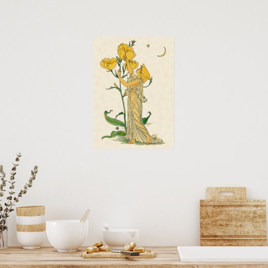 Fairy Tale, Evening Primrose, Walter Crane Poster (Keuken)
