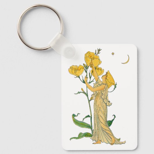 Fairy Tale, Evening Primrose, Walter Crane Sleutelhanger (Voorkant)
