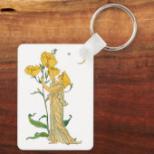  Fairy Tale, Evening Primrose, Walter Crane Sleutelhanger (Achterkant)