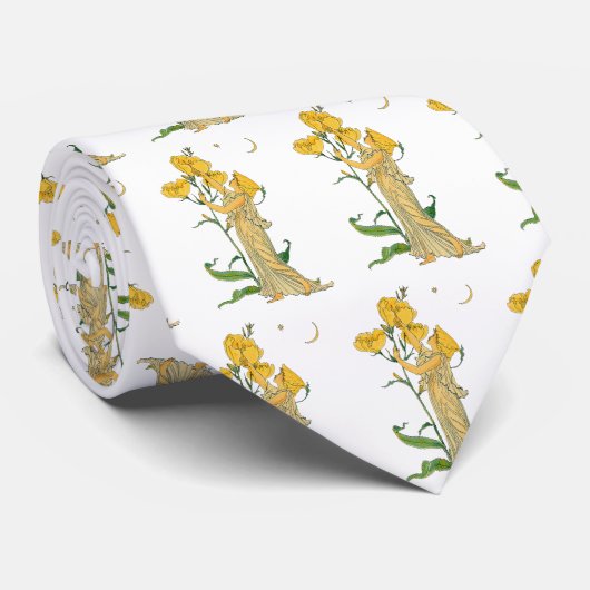  Fairy Tale, Evening Primrose, Walter Crane Stropdas (Opgerold)