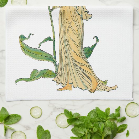  Fairy Tale, Evening Primrose, Walter Crane Theedoek (Gevouwen)