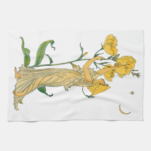  Fairy Tale, Evening Primrose, Walter Crane Theedoek (Horizontaal)