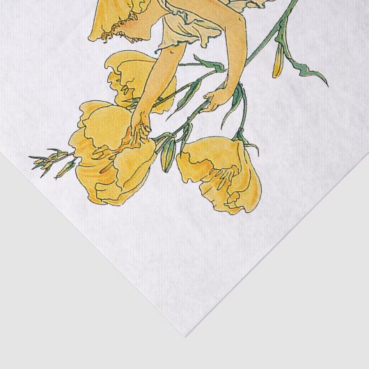  Fairy Tale, Evening Primrose, Walter Crane Tissuepapier (Detail)