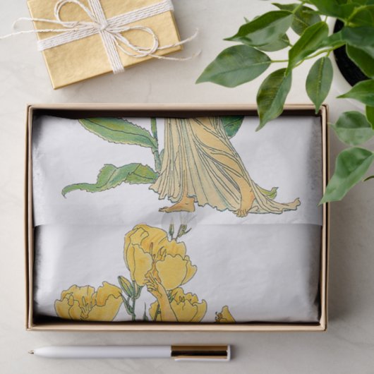  Fairy Tale, Evening Primrose, Walter Crane Tissuepapier (Geschenk)