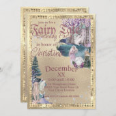 Fairy Tale Fairies Crystal Ball on Gold Kaart (Voorkant / Achterkant)