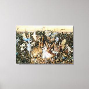  Fairy Tale Fairy Twilight, John Fitzgerald Canvas Afdruk