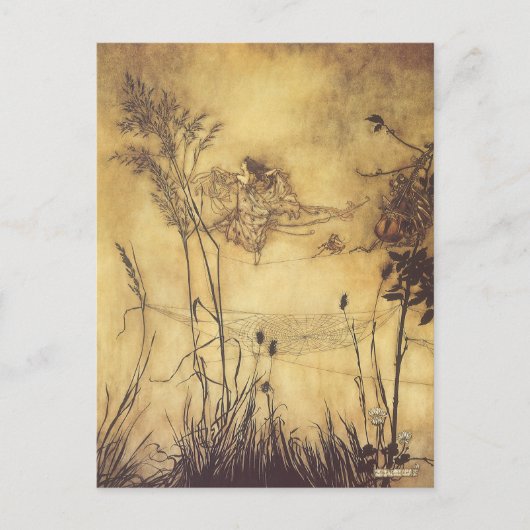  Fairy Tale, Fairy's Tightrope van Rackham Briefkaart (Voorkant)