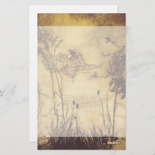 Fairy Tale, Fairy's Tightrope van Rackham Briefpapier (Voorkant / Achterkant)