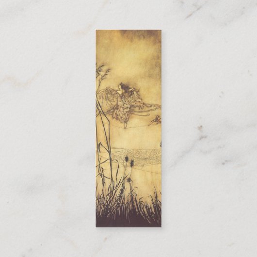 Fairy Tale, Fairy's Tightrope van Rackham Contactkaartje (Achterkant)