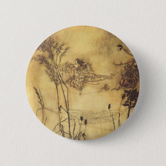 Fairy Tale, Fairy's Tightrope van Rackham Ronde Button 5,7 Cm (Voorkant)