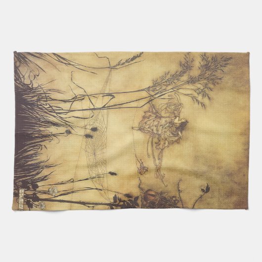  Fairy Tale, Fairy's Tightrope van Rackham Theedoek (Horizontaal)