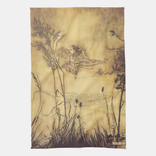  Fairy Tale, Fairy's Tightrope van Rackham Theedoek (Verticaal)