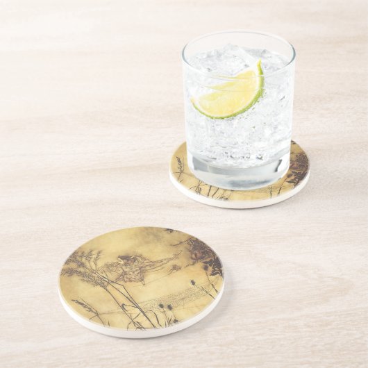 Fairy Tale, Fairy's Tightrope van Rackham Zandsteen Onderzetter (Zijkant)