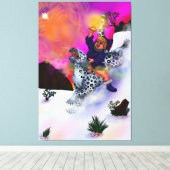 Fairy Tale Fantasy Light of Hope winter droomkunst Canvas Afdruk (Insitu (Houten vloer))