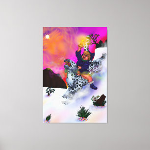 Fairy Tale Fantasy Light of Hope winter droomkunst Canvas Afdruk