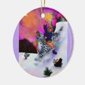 Fairy Tale Fantasy Light of Hope winter droomkunst Keramisch Ornament (Links)