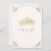 Fairy Tale Fantasy Storybook Wedding Kaart (Achterkant)