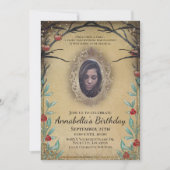 Fairy Tale Forest Magic Mirror Photo Invitation Kaart (Voorkant)