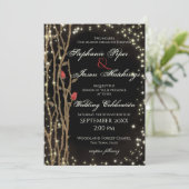 Fairy Tale Forest Wedding Kaart (Staand voorkant)