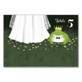 Fairy Tale Frog Prince en bruid bruiloft receptie Kaart (Voorkant)