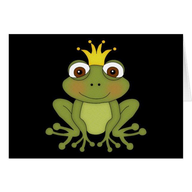 Fairy Tale Frog Prince with Crown (Voorkant Horizontaal)