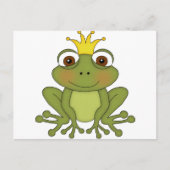 Fairy Tale Frog Prince with Crown Briefkaart (Voorkant)