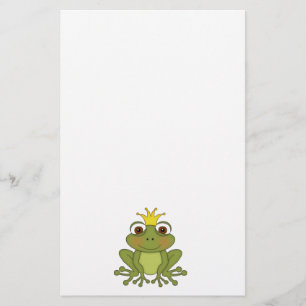 Fairy Tale Frog Prince with Crown Briefpapier