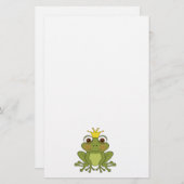 Fairy Tale Frog Prince with Crown Briefpapier (Voorkant / Achterkant)