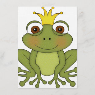 Fairy Tale Frog Prince with Crown Kaart