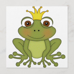 Fairy Tale Frog Prince with Crown Kaart