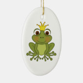 Fairy Tale Frog Prince with Crown Keramisch Ornament (Rechts)