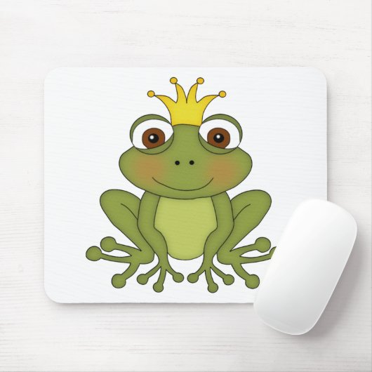 Fairy Tale Frog Prince with Crown Muismat (Met muis)