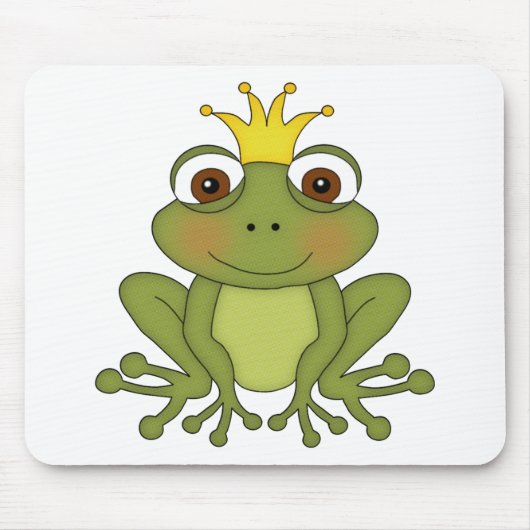 Fairy Tale Frog Prince with Crown Muismat (Voorkant)