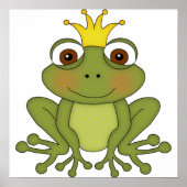 Fairy Tale Frog Prince with Crown Poster (Voorkant)