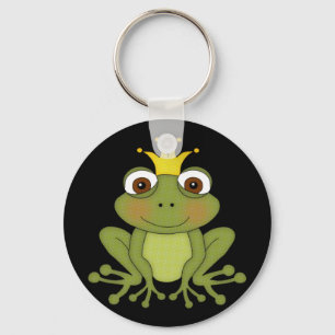 Fairy Tale Frog Prince with Crown Sleutelhanger