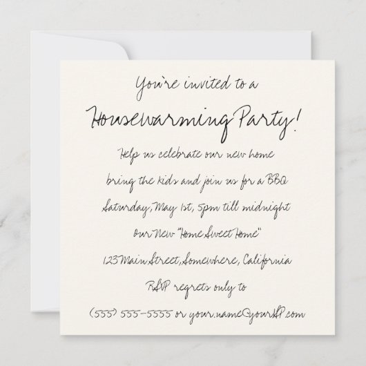  Fairy Tale, Funny Housewarming Kaart (Achterkant)