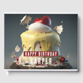 Fairy Tale Geïnspireerd Verjaardag Guest Book Gastenboek (Voorkant)