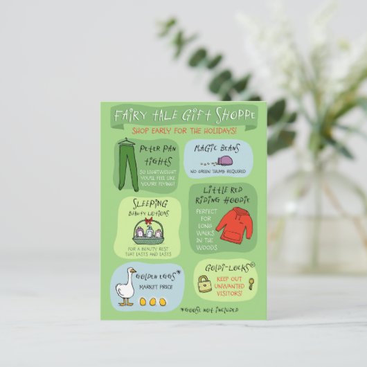 Fairy Tale Gift Shoppe Briefkaart (Staand voorkant)