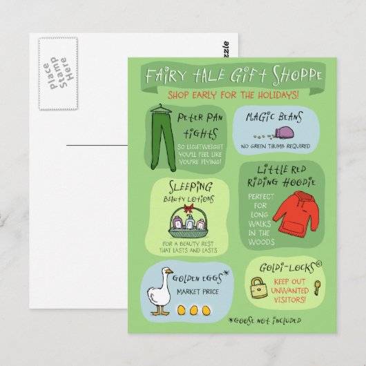 Fairy Tale Gift Shoppe Briefkaart (Voorkant / Achterkant)