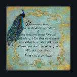 Fairy Tale Gold Filigree Peacock & Crown Save The Date<br><div class="desc">Je dromen van een sprookjesbruiloft komen uit, en hier is de perfecte romantische stijl Save the Date of Calls card. Een gouden kroon en filigree met een pauw maken dit een mooie uitnodiging voor vele gelegenheden. Je kunt de tekst aanpassen aan je eigen bruiloft of gelegenheid. U kunt zelfs de...</div>