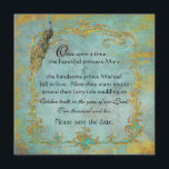 Fairy Tale Gold Filigree Peacock & Crown Save The Date<br><div class="desc">Je dromen van een sprookjesbruiloft komen uit, en hier is de perfecte romantische stijl Save the Date of Calls card. Een gouden kroon en filigree met een pauw maken dit een mooie uitnodiging voor vele gelegenheden. Je kunt de tekst aanpassen aan je eigen bruiloft of gelegenheid. U kunt zelfs de...</div>