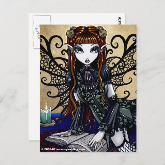 Fairy Tale Gothic Fairy Briefkaart (Voorkant / Achterkant)